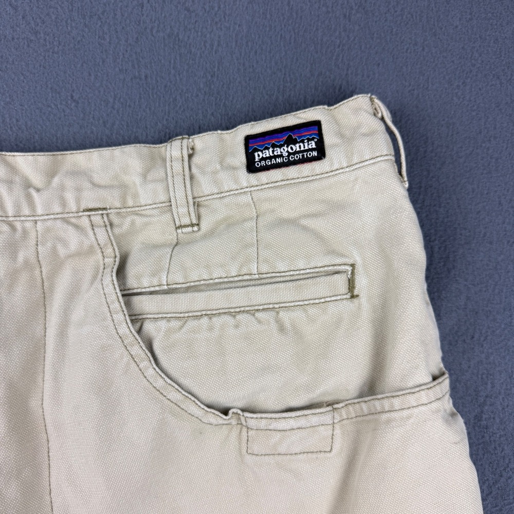 Patagonia Stand Up Shorts Men's 34 Beige Organic Cotton Canvas Utility Gorpcore